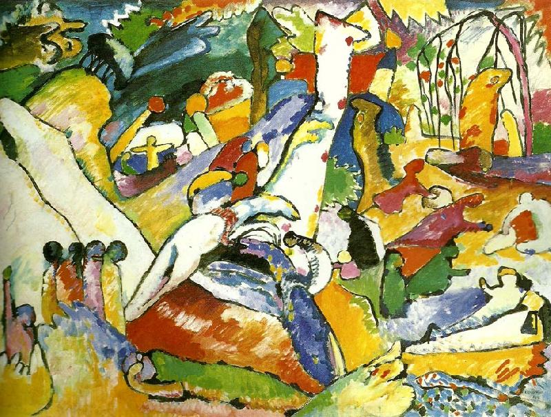 Wassily Kandinsky sketch for composition China oil painting art